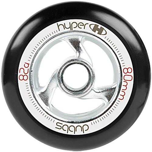 Hyper Dubbs Inline Skate Wheels, Black, medium
