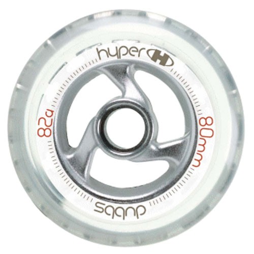 Hyper Dubbs Inline Skate Wheels, Clear, swatch