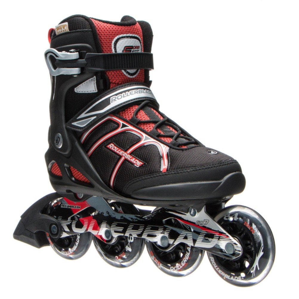 Rollerblade Macroblade 84 ALU Inline Skates 2017, Black-Red, 256