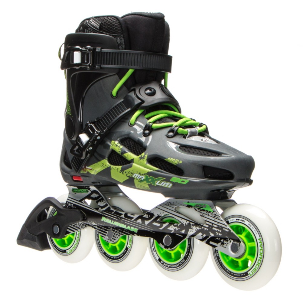 Rollerblade Maxxum 90 Urban Inline Skates 2017, Anthracite-Green, 256