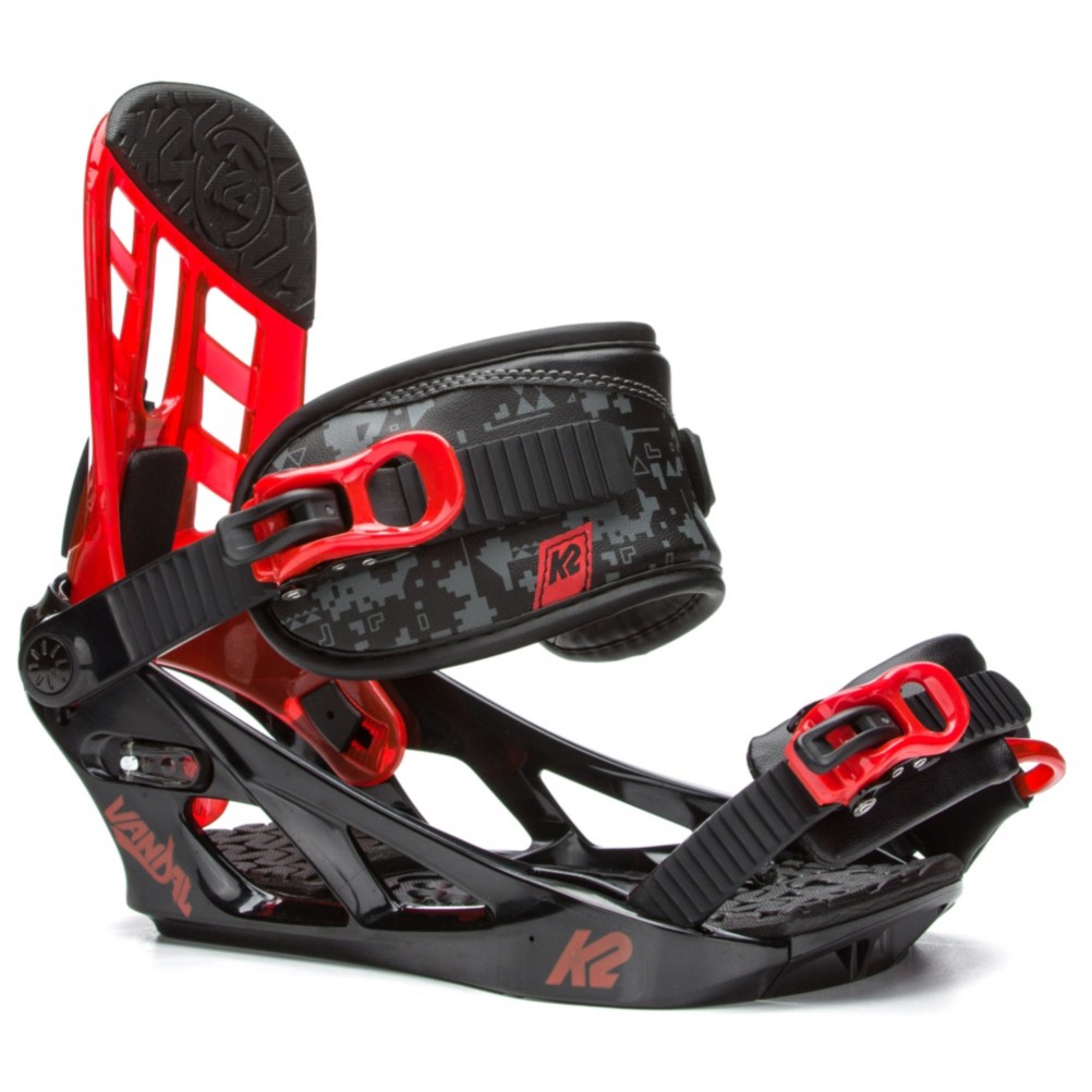 K2 Vandal Kids Snowboard Bindings, Black, 256