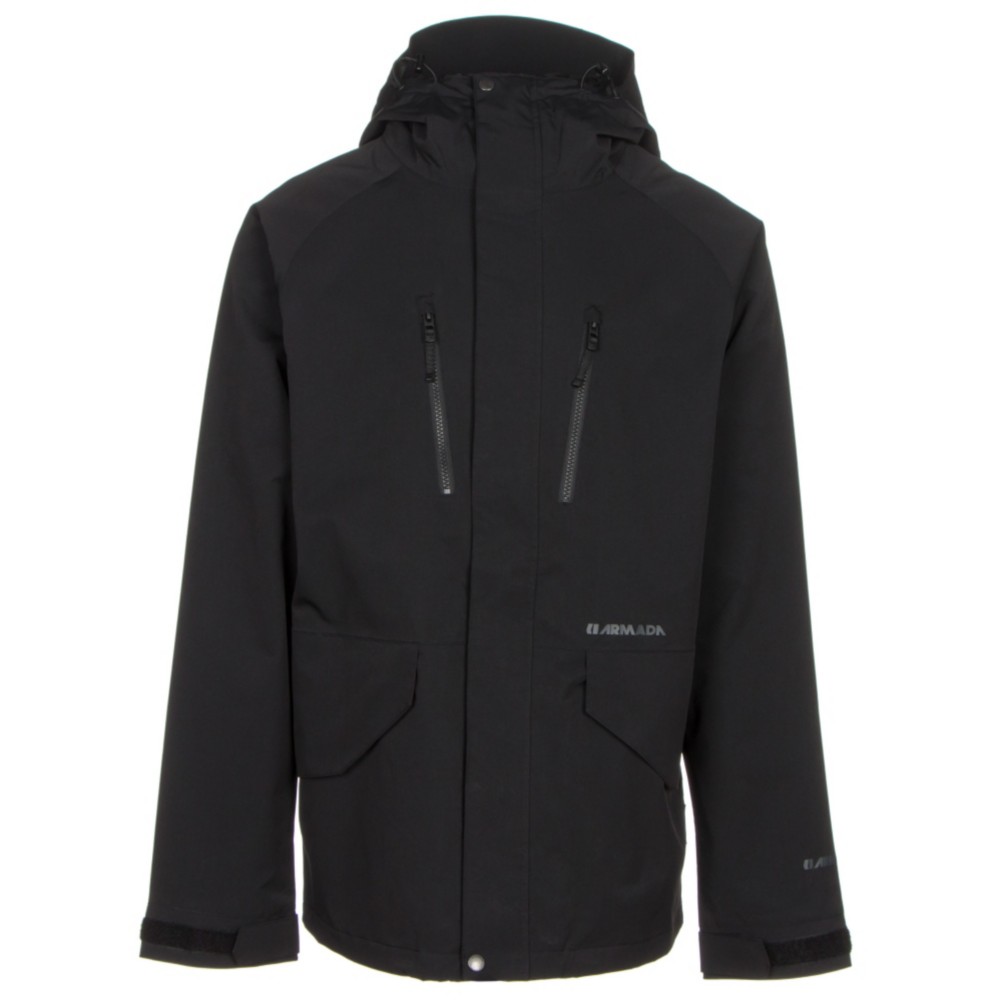 Armada Aspect Jacket Mens Shell Ski Jacket, Black, 256