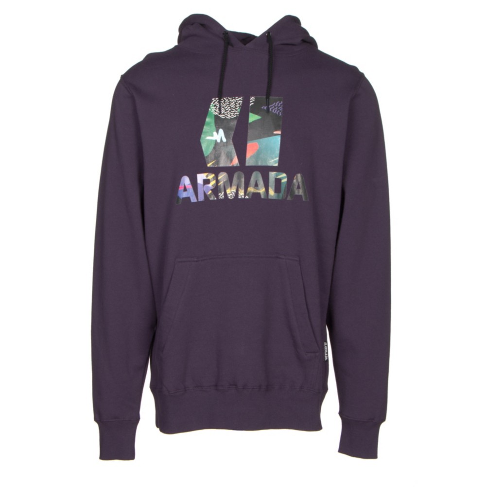 Armada Classic Pullover Mens Hoodie, Deep Purple, 256