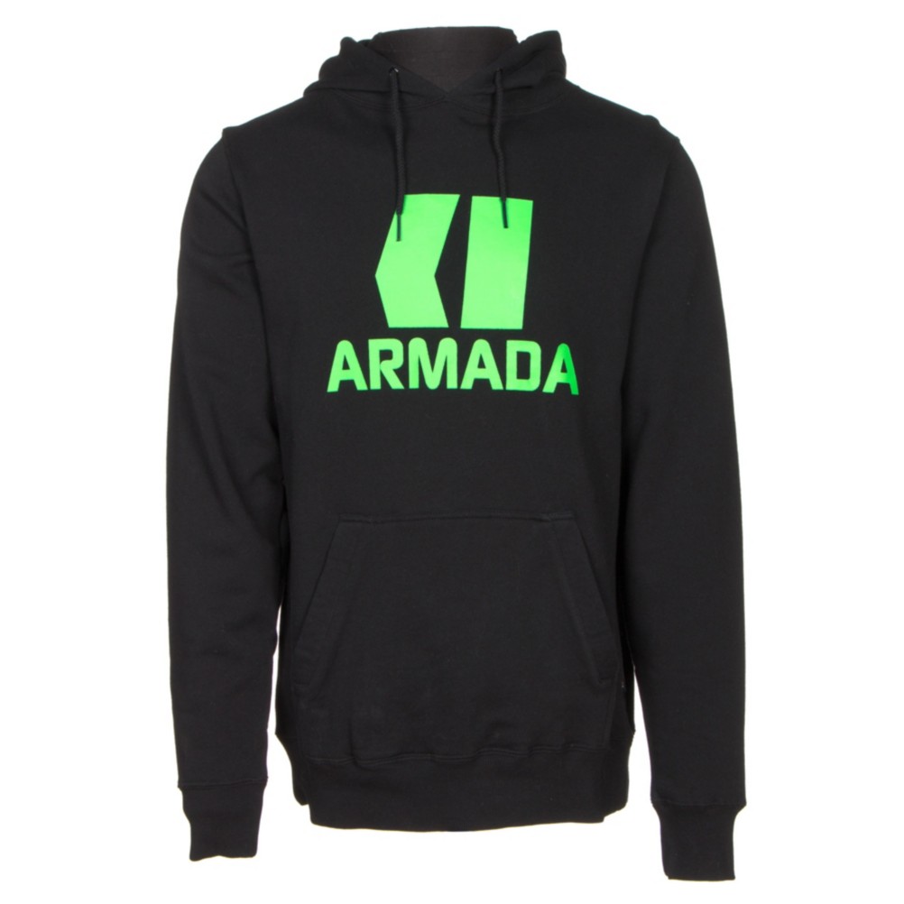 Armada Classic Pullover Mens Hoodie, Black, 256
