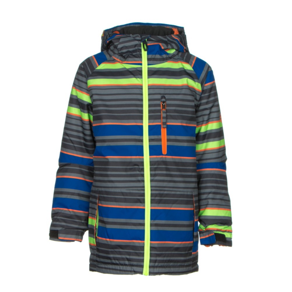 686 Jinx Insulated Boys Snowboard Jacket, Cobalt Stripe, 256