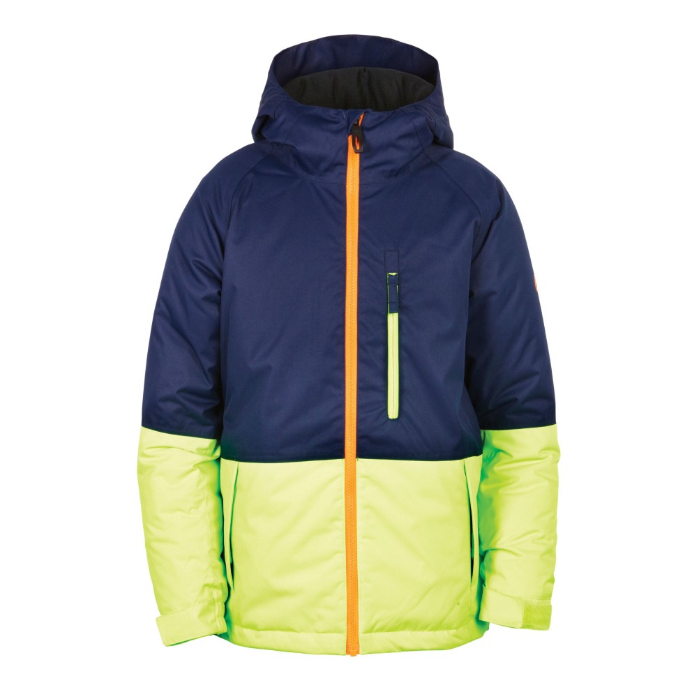 686 Jinx Insulated Boys Snowboard Jacket, Midnight Blue Colorblock, 256