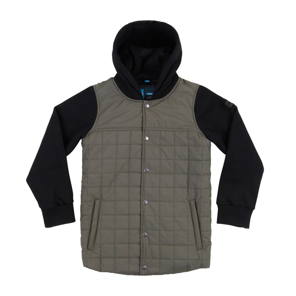 686 Bedwin Insulated Boys Snowboard Jacket, Olive, 256