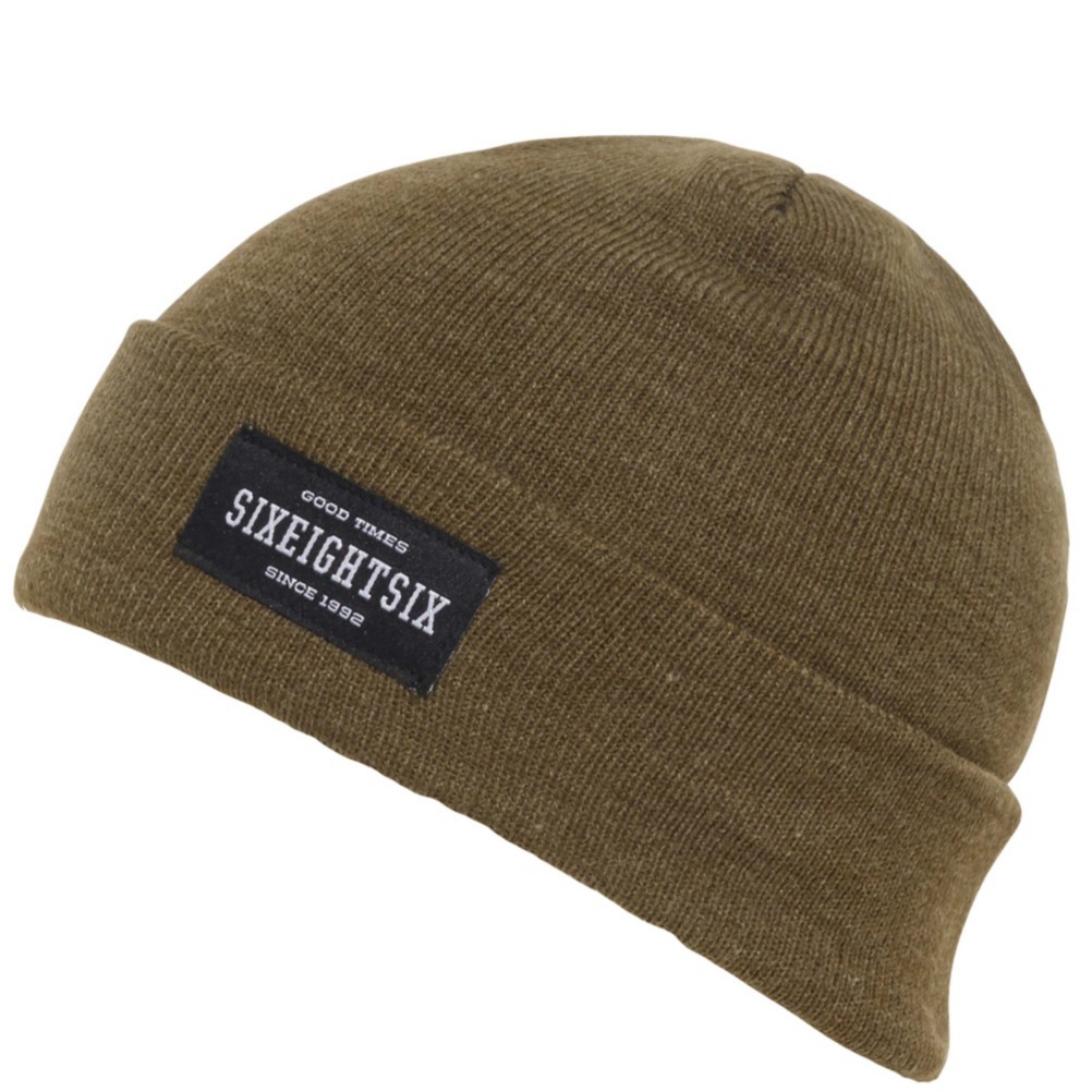 686 Good Times Roll Up Beanie, Olive Heather, 256