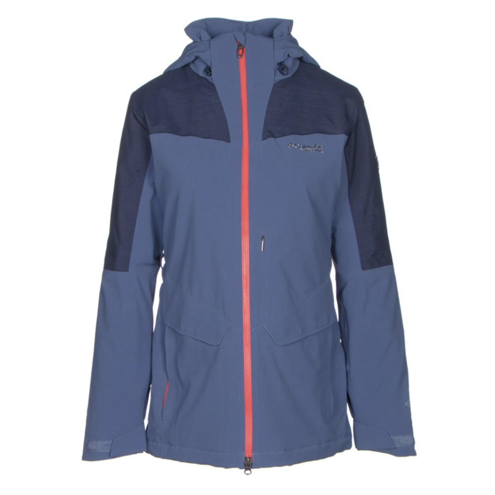 Columbia Carvin Womens Insulated Ski Jacket, Bluebell-Nocturnal, 256