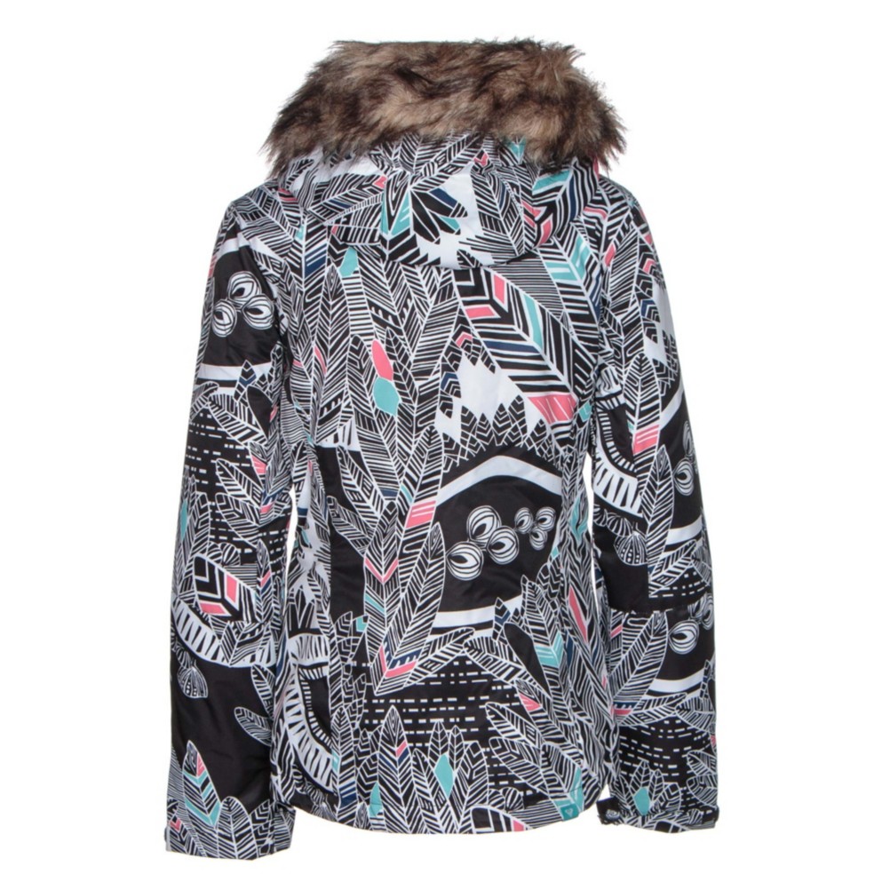 Roxy Jet Ski w/Faux Fur Womens Insulated Snowboard Jacket eBay