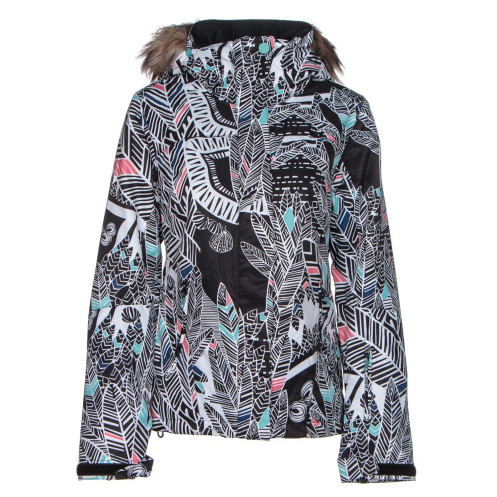 Roxy Jet Ski w/Faux Fur Womens Insulated Snowboard Jacket eBay
