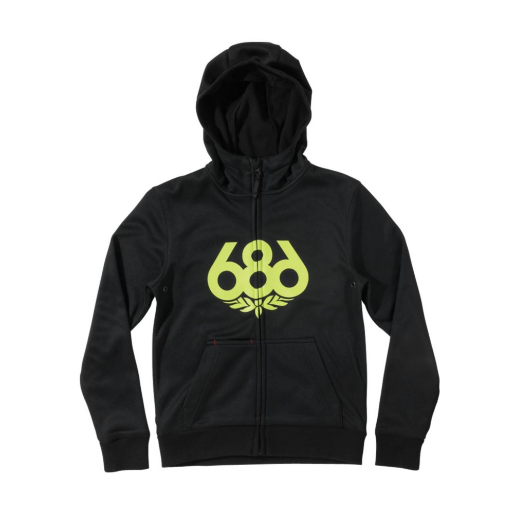 686 Venture Bonded Fleece Boys Kids Hoodie, Black, 256
