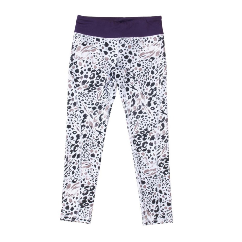 686 Serenity 1st Layer Girls Long Underwear Bottom, Grey Animal-Violet, 256