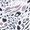 686 Serenity 1st Layer Girls Long Underwear Bottom, Grey Animal-Violet, colorswatch30