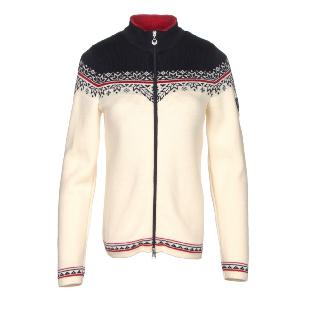 Dale Of Norway Nordlys Womens Sweater, Off White-Raspberry-Navy, 256