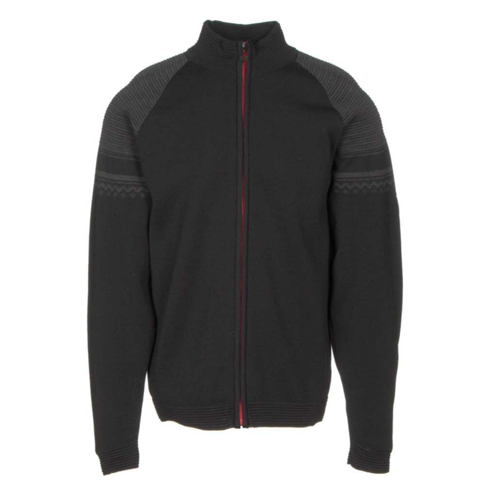 Dale Of Norway Beito Masculine Mens Sweater, Black-Dark Charcoal, 256