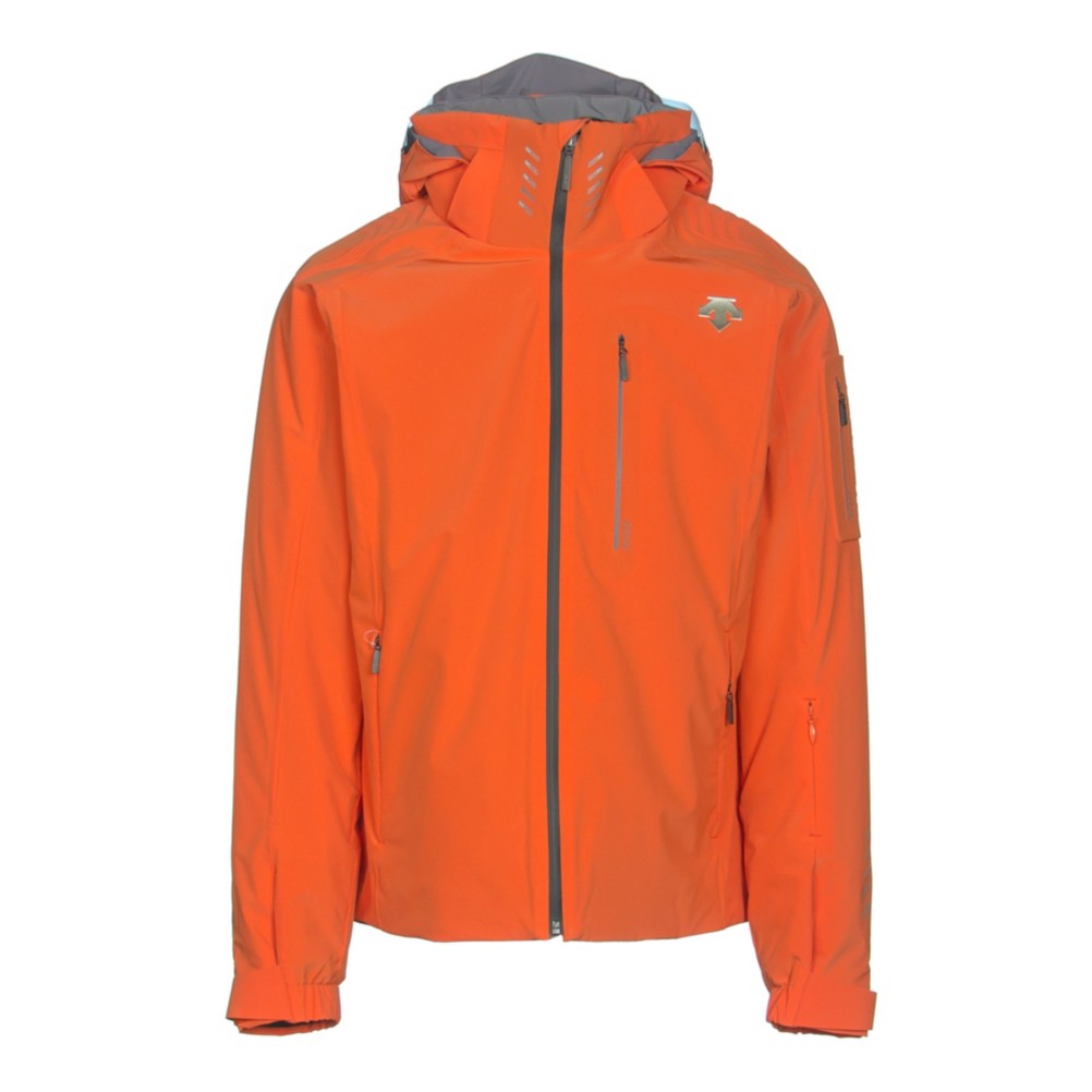 Descente Regal Mens Insulated Ski Jacket, Salamander Orange-Gray, 256