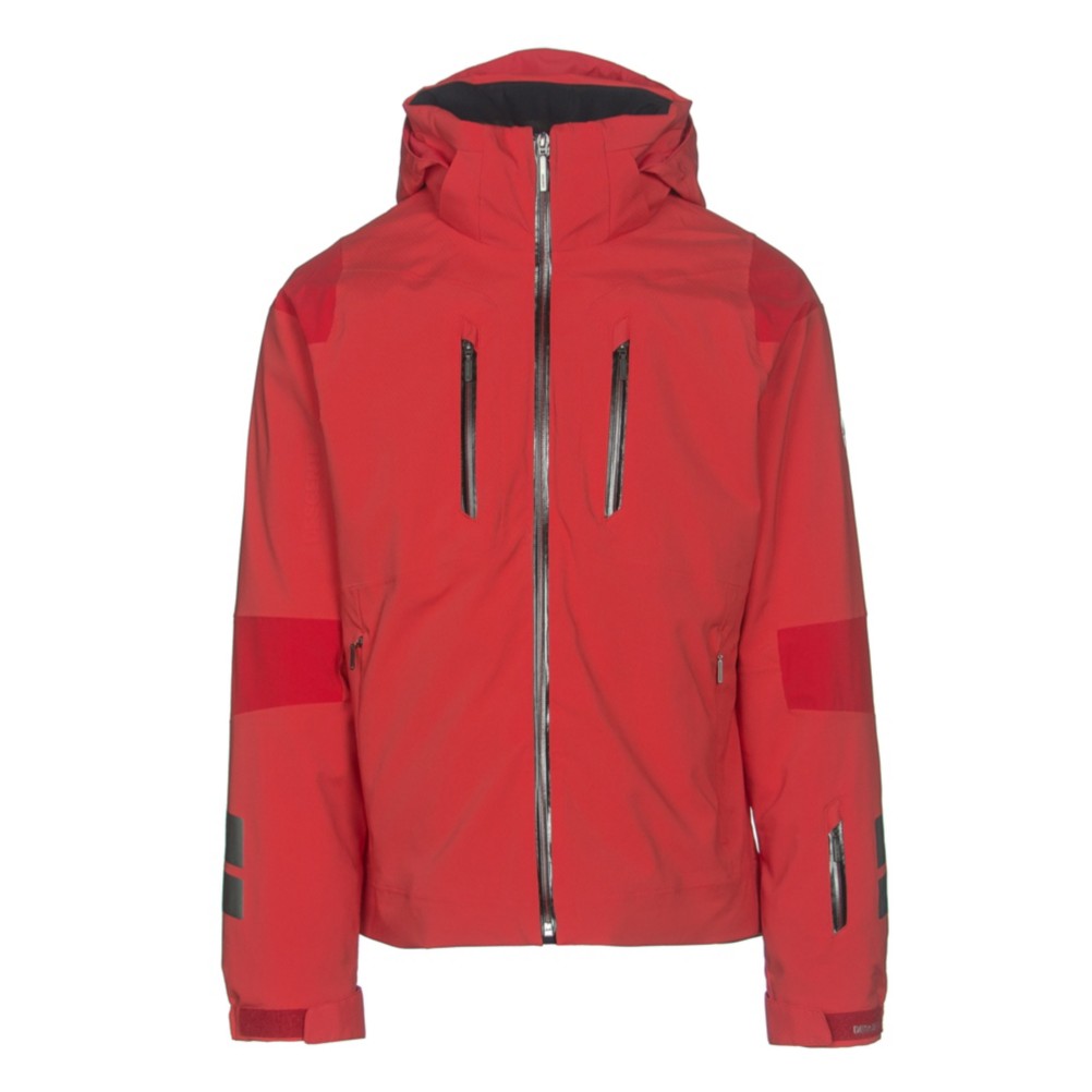 Descente Anton Mens Insulated Ski Jacket, Electric Red-Gunmetal-Black, 256