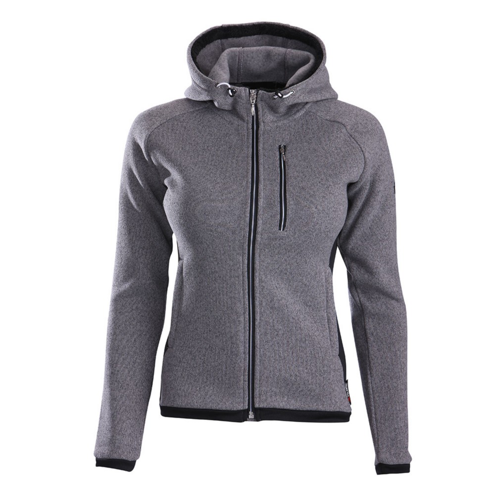 Descente Lauren Womens Jacket, Gray-Black, 256