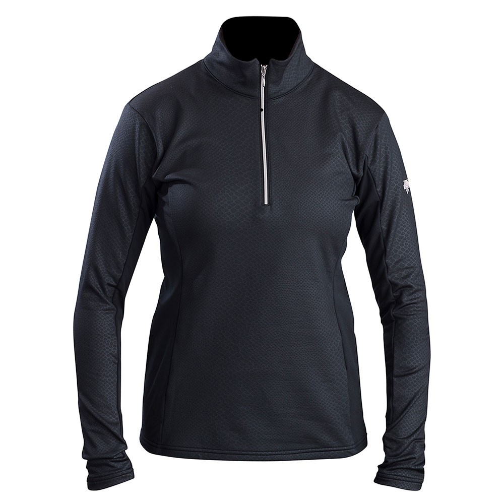 Descente Bailey T-Neck Womens Mid Layer, Black, 256