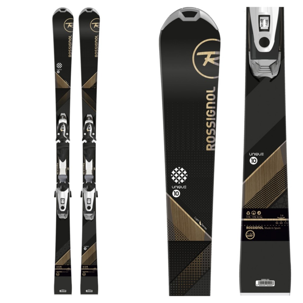 Rossignol Unique 10 Womens Skis with Saphir 110 Bindings 2016