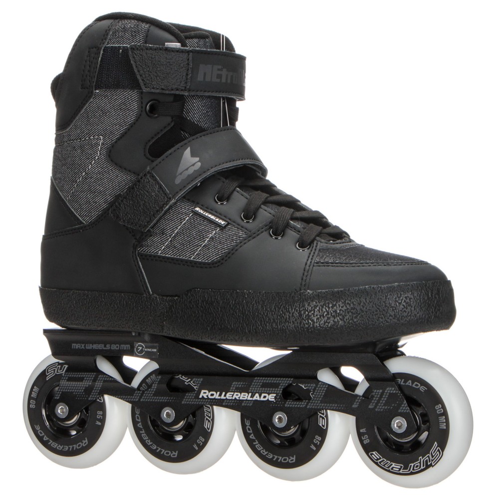 Rollerblade Metroblade Urban Inline Skates 2017, Black-Anthracite, 256