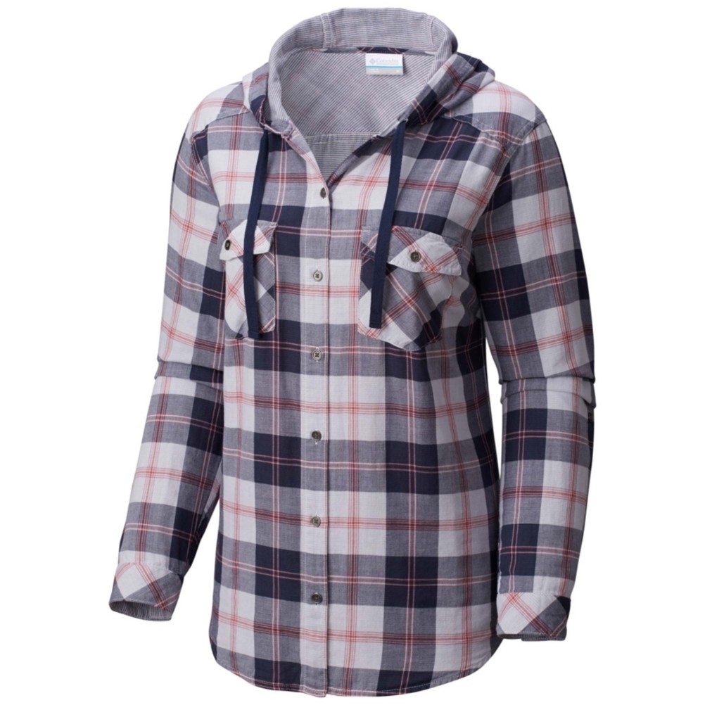 Columbia Times Two Womens Hoodie, Nocturnal Plaid, 256