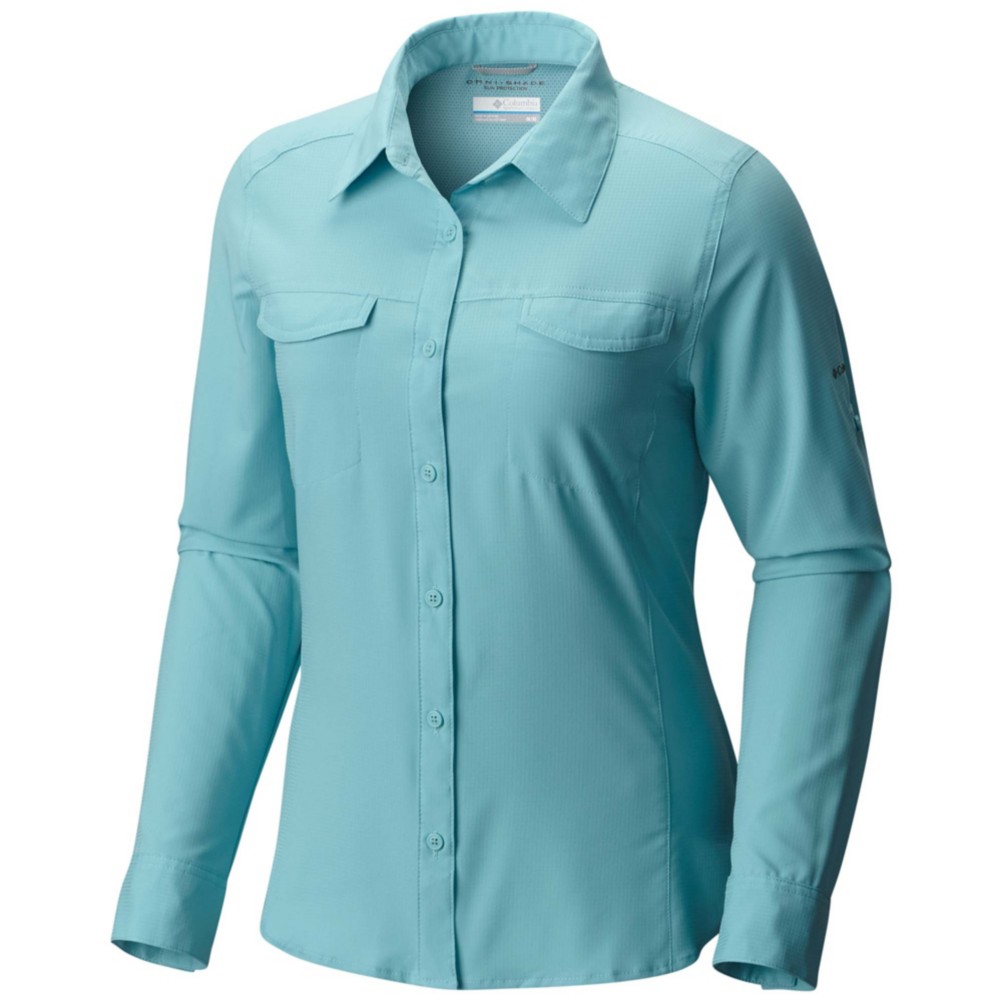 Columbia Silver Ridge Lite Long Sleeve Womens Shirt, Iceberg, 256
