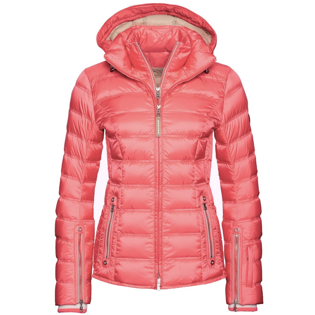 Bogner Noemi Down Womens Insulated Ski Jacket, Neon Pink, 256
