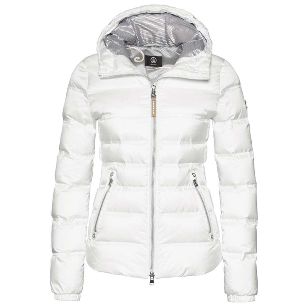 Bogner Kiki Down 16 Womens Insulated Ski Jacket, Off White, 256