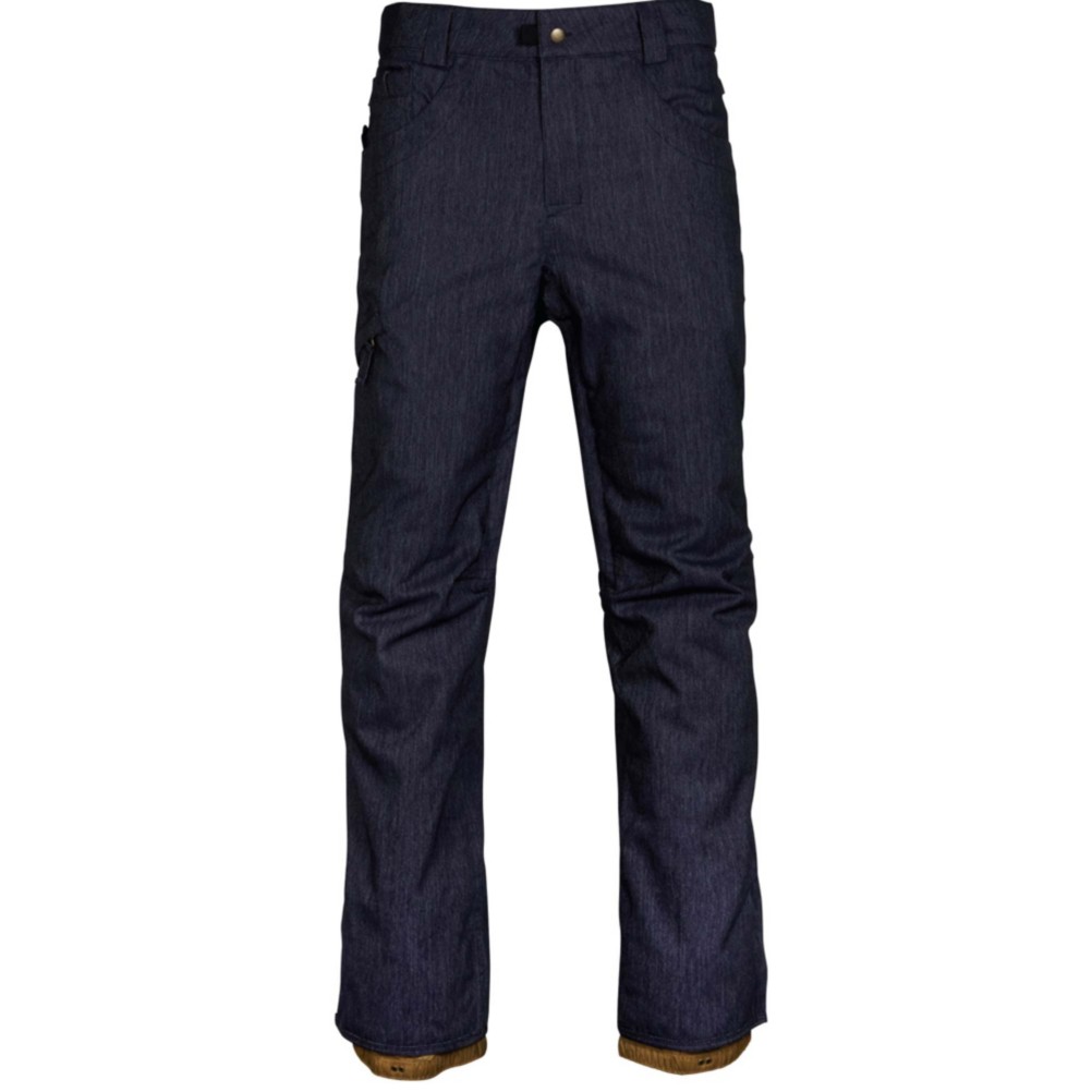 686 Raw Insulated Mens Snowboard Pants, Navy Denim, 256