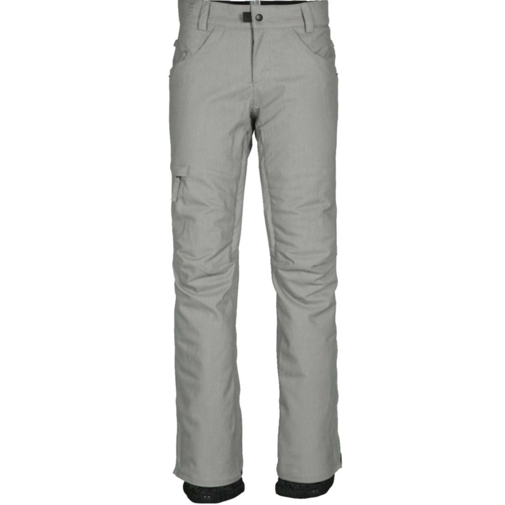 686 Patron Insulated Womens Snowboard Pants, Light Grey Denim, 256