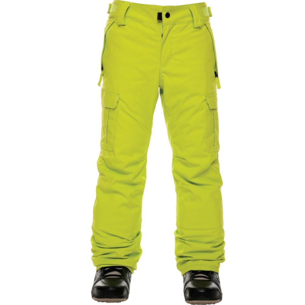 686 All Terrain Insulated Kids Snowboard Pants, Lime, 256