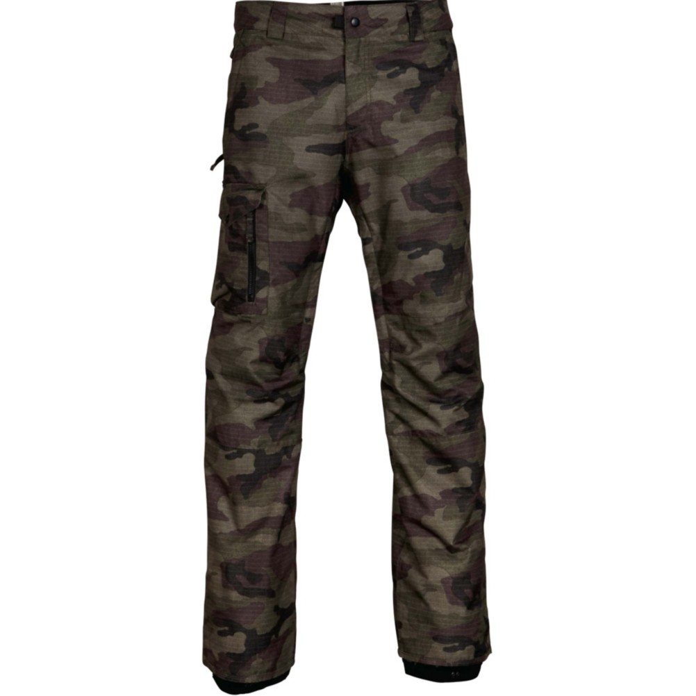 686 Rover Mens Snowboard Pants, Fatigue Camo Print, 256