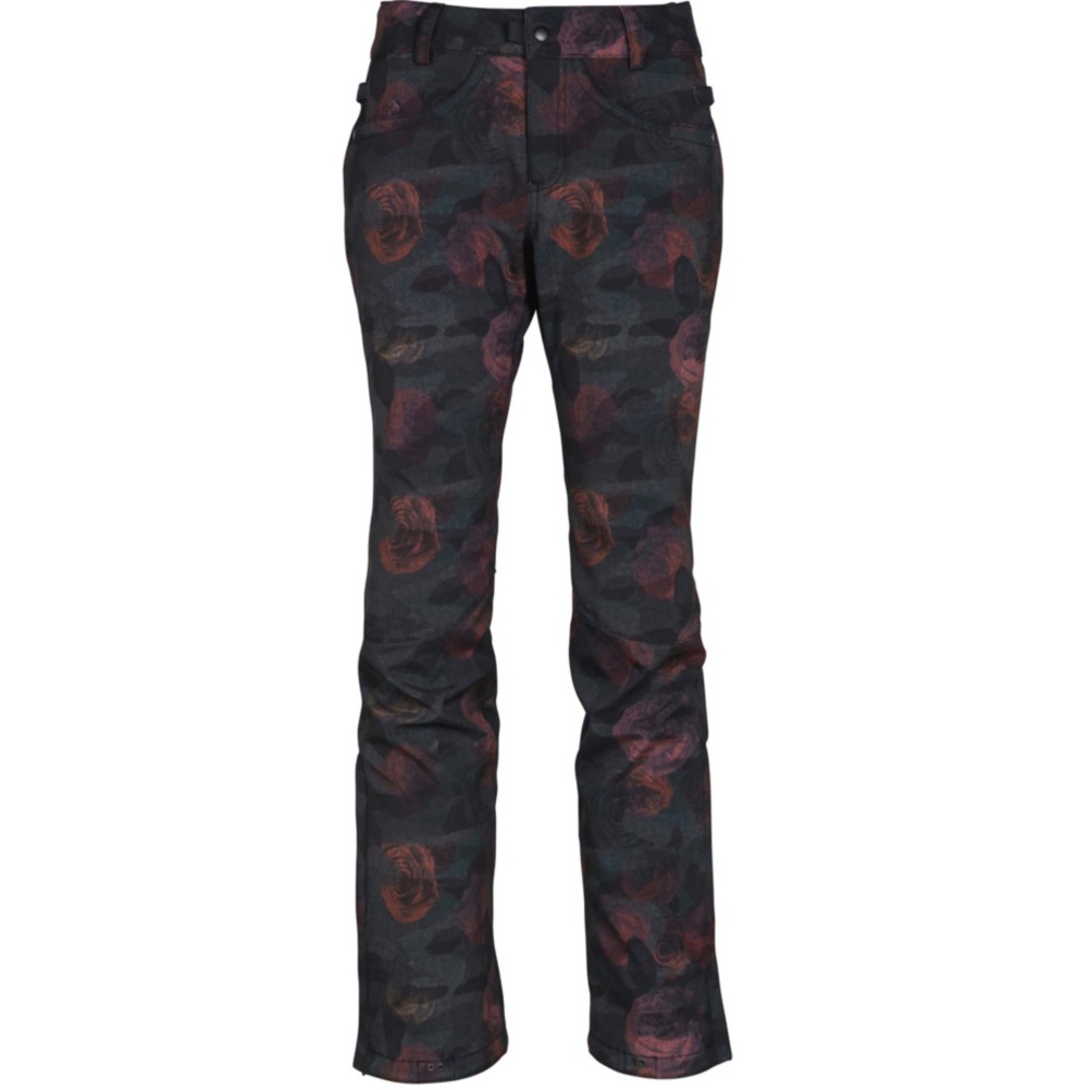 686 Gossip Softshell Womens Snowboard Pants, Camo Rose Print, 256