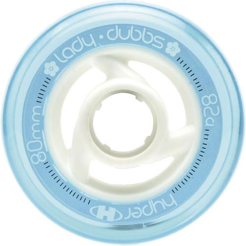 Hyper Lady Dubbs Performance Inline Skate Wheels, 80mm, medium