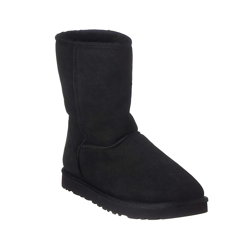 UGG Australia Classic Short Womens Boots, Black, medium