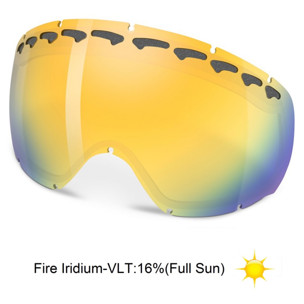Oakley Crowbar Goggle Replacement Lens 2013, Fire Iridium, medium