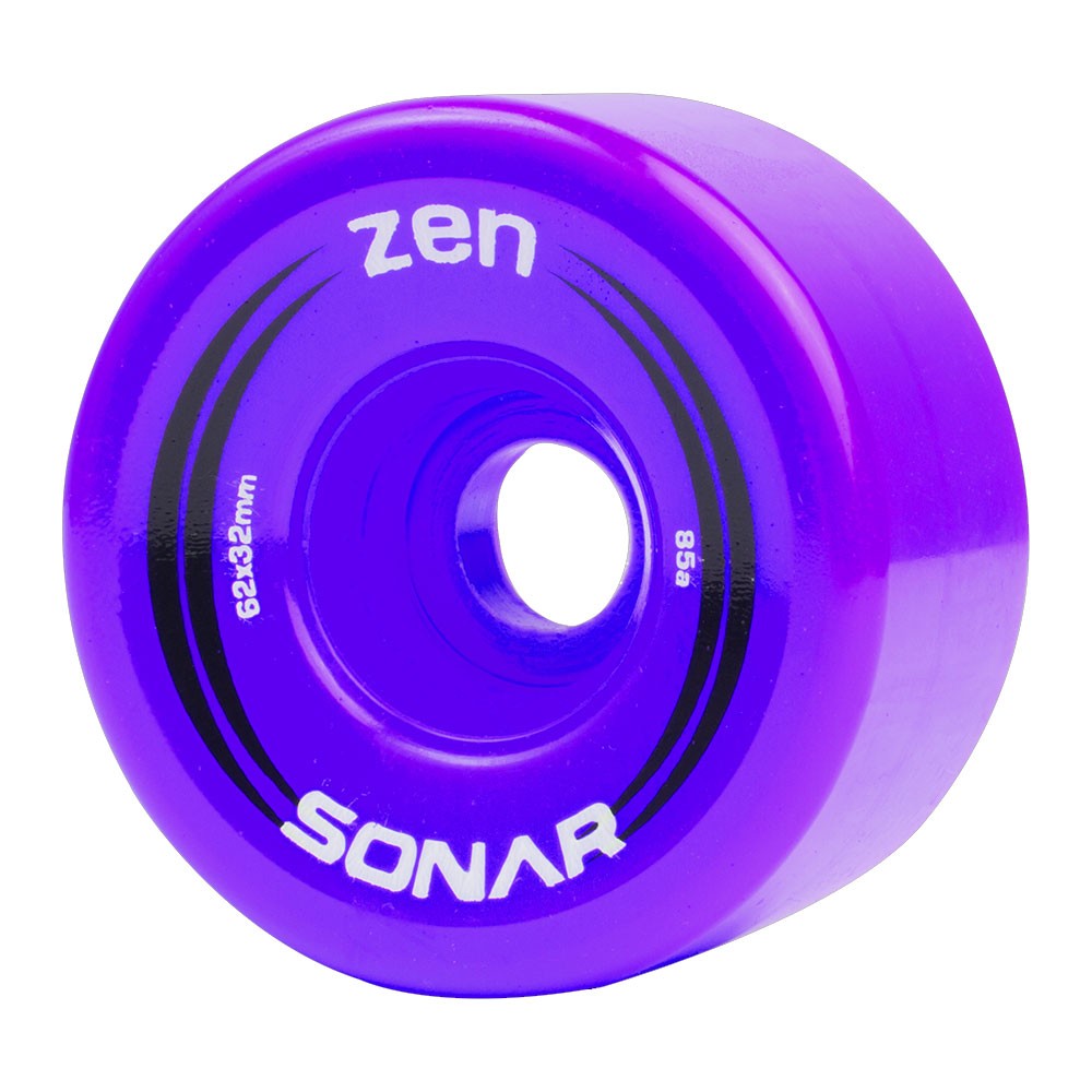 Radar Zen Roller Skate Wheels - 4 Pack, Purple, swatch