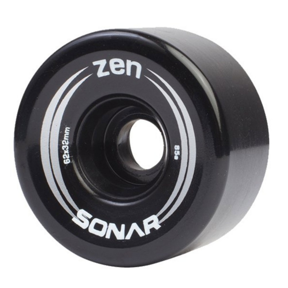 Radar Zen Roller Skate Wheels - 4 Pack, Black, medium