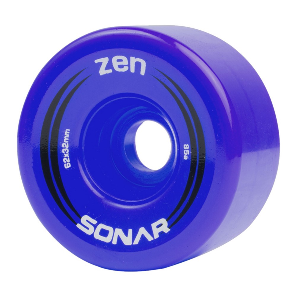 Radar Zen Roller Skate Wheels - 4 Pack, Blue, swatch