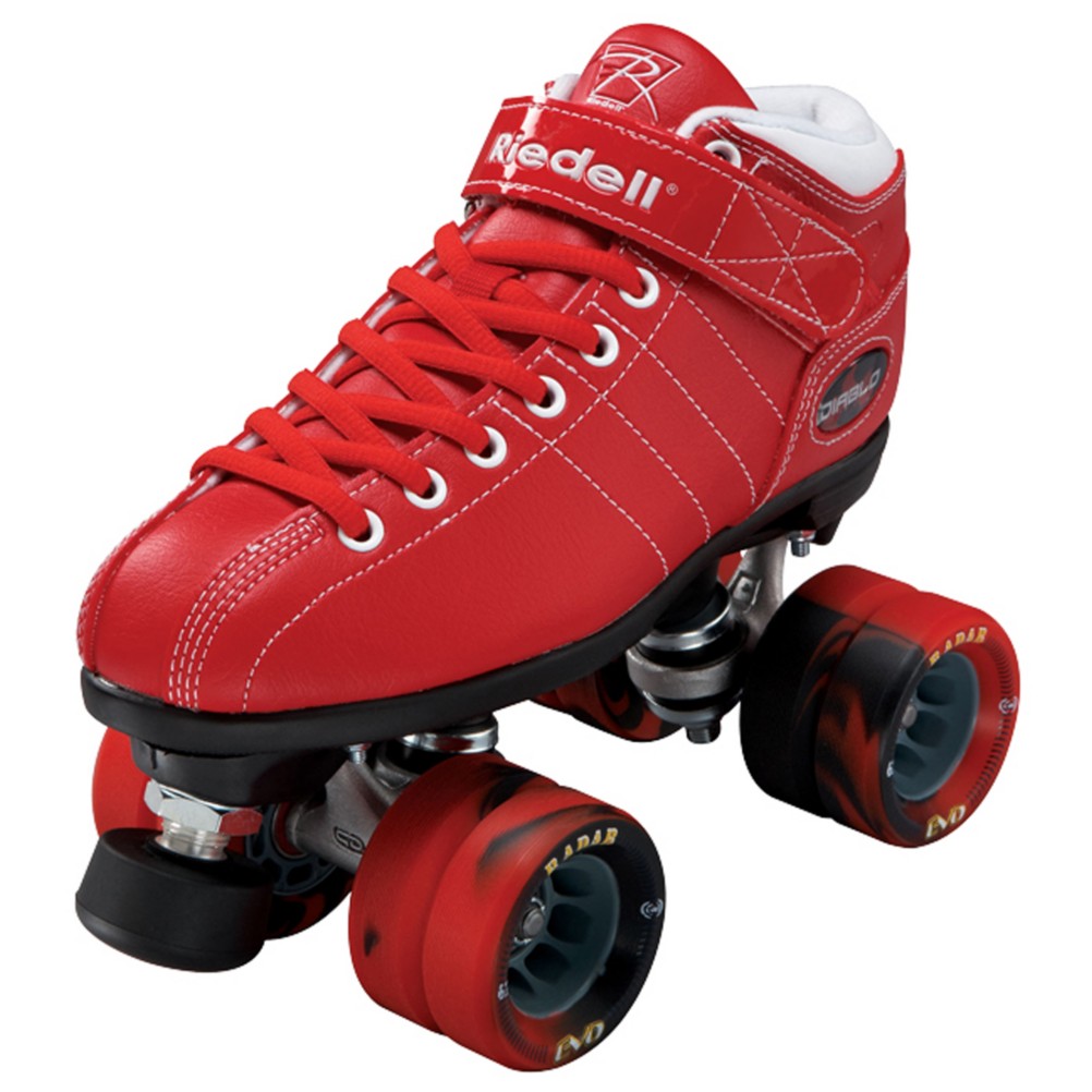 Riedell Diablo Red Boys Speed Roller Skates 2013, Red, medium