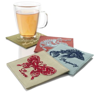 Infuse + Inspire Tea Cup Coasters