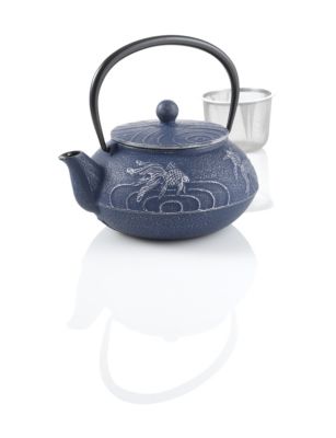 Teavana Japanese Goldfish Cast Iron Teapot, blue