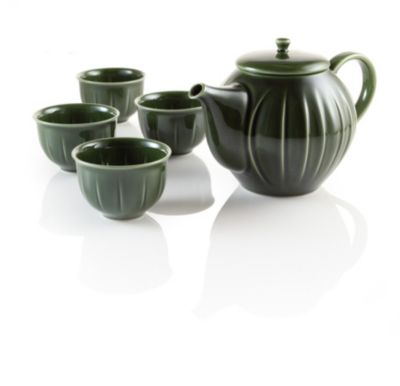 Teavana Shinogi Porcelain Japanese Teapot Set, green