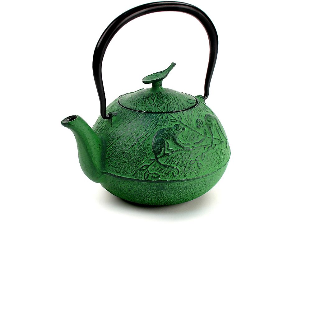Teavana Year of the Monkey Cast Iron Teapot, Green