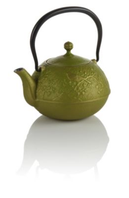 Teavana Maromi Bird Green Cast Iron Teapot
