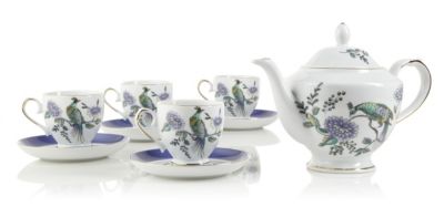 Teavana Peacock Teapot Set