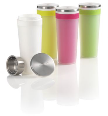 Frosted Thermal Travel Tumbler Green image