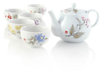 Delicate Wildflowers Porcelain Tea Set